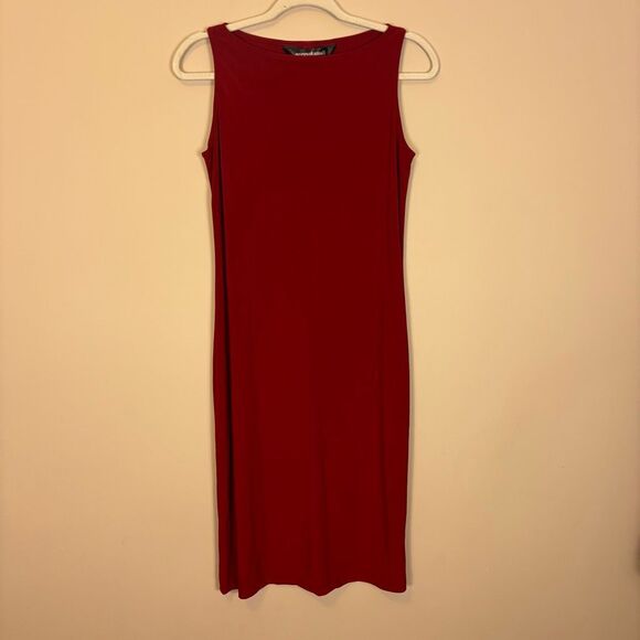 Norma Kamali Red Sleeveless Dress Size Medium - Picture 1 of 6